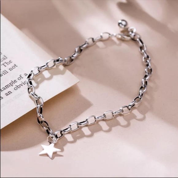 STAR 925 STERLING SILVER BRACELET, NICE BRACELET, CUTE BRACELET - Picture 2 of 9